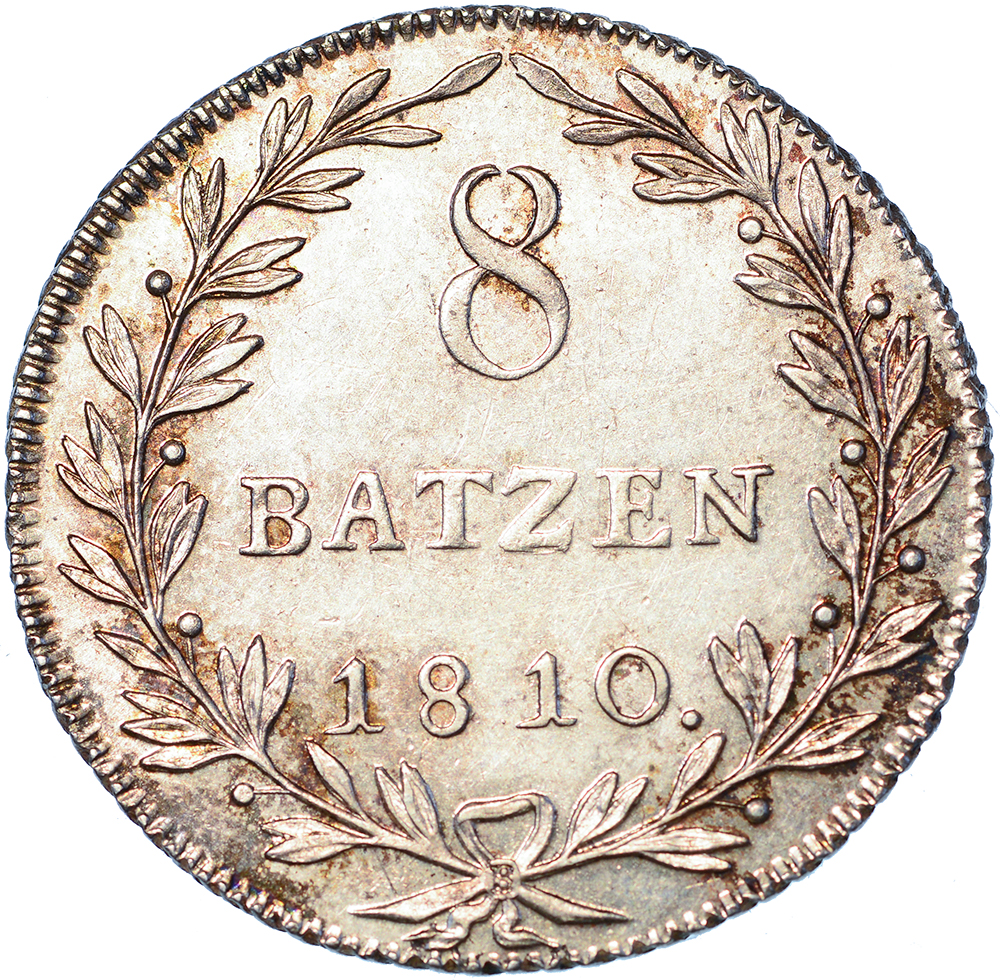 Zürich, 8 Batzen, 1810, unz